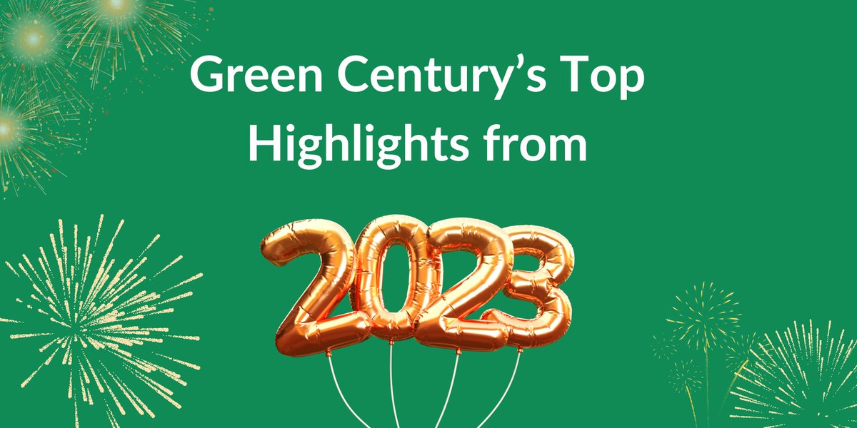 We have had a terrific 2023 and have made great strides in helping protect our planet and in making the world a better place through our robust shareholder advocacy, nonprofit ownership, and environmentally responsible funds. Read our highlights list! greencentury.com/green-centurys…