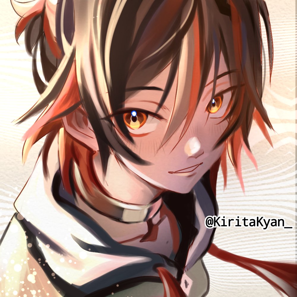 SheidaShamss_'s tweet image. #原神 #GenshinImpact #Genshin #jiaming #Gaming 
❤🧡!! Lion boy !!🧡❤