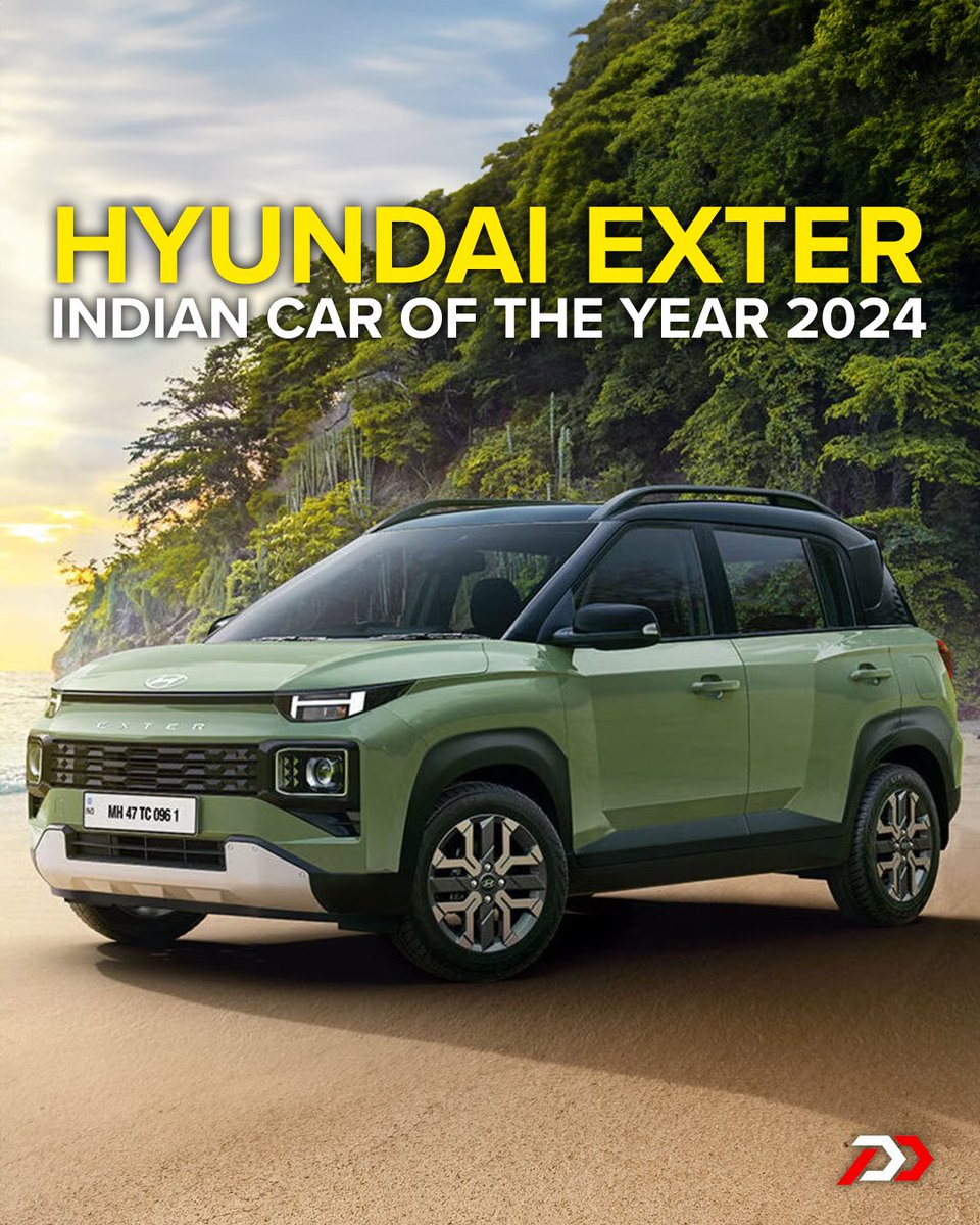 The Hyundai Exter wins Indian Car of The Year @ICOTY_jury! 

@JKTyreCorporate

#PowerDrift #PDArmy #HyundaiExter #Exter #hyundai #hyundaiindia #indiancaroftheyear