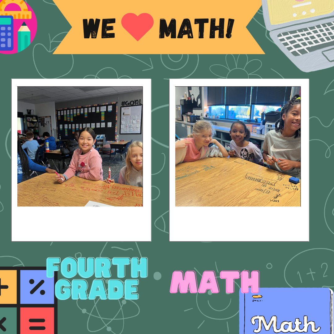 Fourth graders love breaking down and representing their word problems. #elliottachievers #fisdelevates