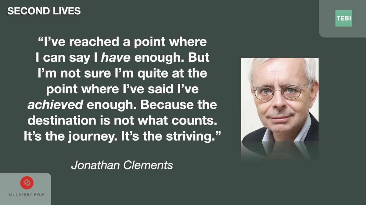 Yes, realising you have enough money to last you or the rest of your life is extremely liberating. But some people still have professional ambitions after leaving full-time work. Jonathan Clements is one of them. @ClementsMoney #Retirement #Wellbeing ow.ly/tTXN50QjE37