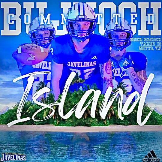 I am exited and blessed to announce that I am Committed to Texas A&amp;M University-Kingsville and will be pursuing my M.B.A. Go Javelinas!!!
🌴💙💛🐗 #DontFlinch #gottaJAVit 
<a href="/Coachsalinas12/">Michael Salinas</a> <a href="/CoachBisch/">Jamison "Juice" Bisch</a> <a href="/JavelinaFB/">TAMUK Javelina Football</a>