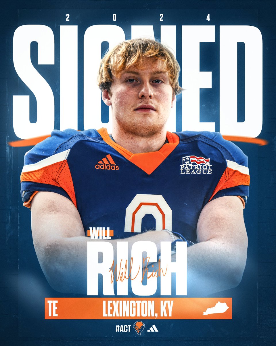 Signed! Ready for TE @Will15Rich to become a Bison! 🦬 📏 6'3' | 225 lbs. 🎓 Lexington Christian Academy #ACT | #NSD