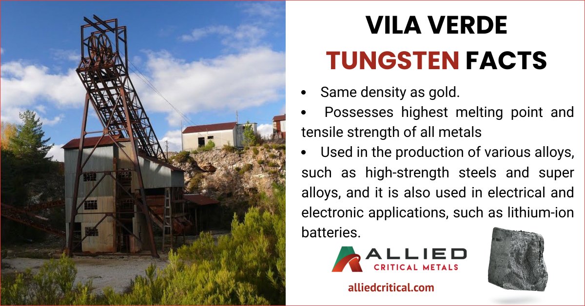 Vila Verde Tungsten Facts

Learn More Here: alliedcritical.com

#tungsten #portugal #mining #tin #wo3