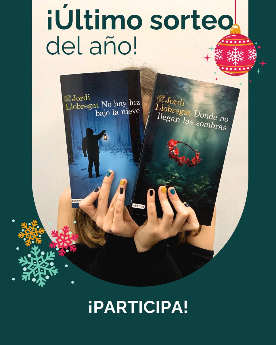 Quiero hacerte un regalo 🎁 estas Navidades.

❄️SORTEO❄️ las 2 𝗻𝗼𝘃𝗲𝗹𝗮𝘀 📚(dedicadas!) 𝗱𝗲 𝗹𝗮 𝘀𝗲𝗿𝗶𝗲 𝗱𝗲 𝗔́𝗹𝗲𝘅 𝗦𝗲𝗿𝗿𝗮: 𝘕𝘰 𝘩𝘢𝘺 𝘭𝘶𝘻 𝘣𝘢𝘫𝘰 𝘭𝘢 𝘯𝘪𝘦𝘷𝘦 y 𝘋𝘰𝘯𝘥𝘦 𝘯𝘰 𝘭𝘭𝘦𝘨𝘢𝘯 𝘭𝘢𝘴 𝘴𝘰𝘮𝘣𝘳𝘢𝘴. 

Tienes 3 posibilidades porque habrá ¡3