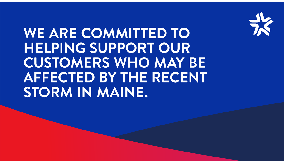 UScellular's tweet image. We are actively monitoring the situation in Maine and are helping support our customers who may be affected. Customers impacted can continue to use their phone and will not be charged for any voice, text, data overages or late fees through Dec. 26. uscellular.com/support/curren…