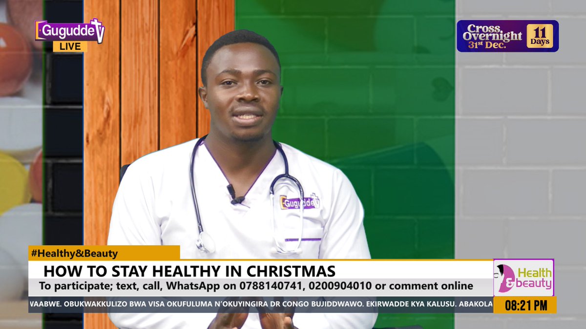 Live on @guguddetvuganda #NCDsInHoldays with @DrTusiimek Commissioner NCDs @MinofHealthUG . Watch us live and engage with us. facebook.com/Guguddetelevis… #ChristmasMessage