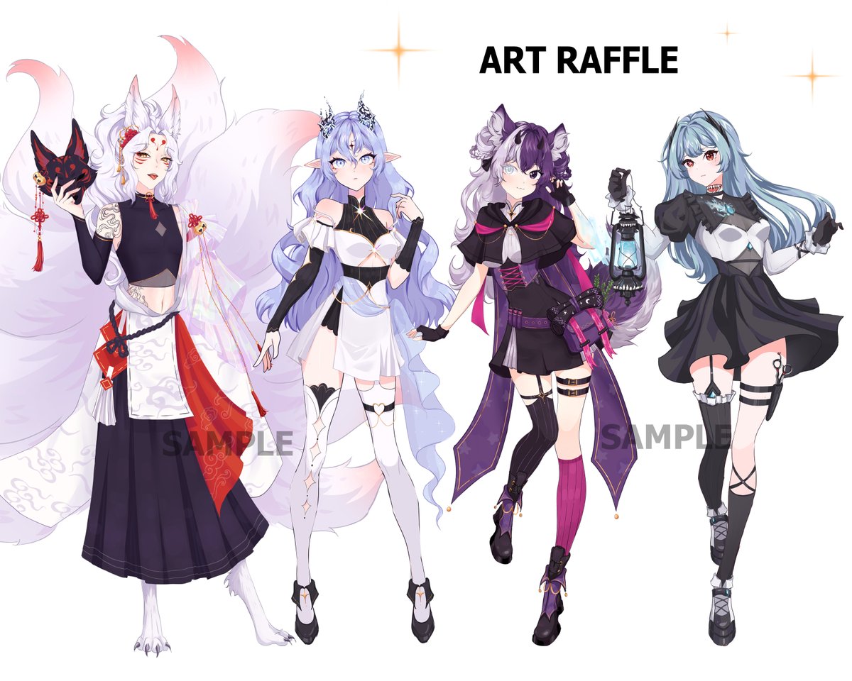 𝗔𝗥𝗧 𝗥𝗔𝗙𝗙𝗟𝗘 ✨ How to enter : Like💖, RT🔁, Follow me! The winner receives: character design! leave your idea in the comments(2-4 photos) 𝗘𝗻𝗱𝘀 𝗼𝗻 𝗗𝗲𝗰𝗲𝗺𝗯𝗲𝗿 𝟯𝟭𝘀𝘁! #artraffle #giveaway #Vtubers #characterdesign