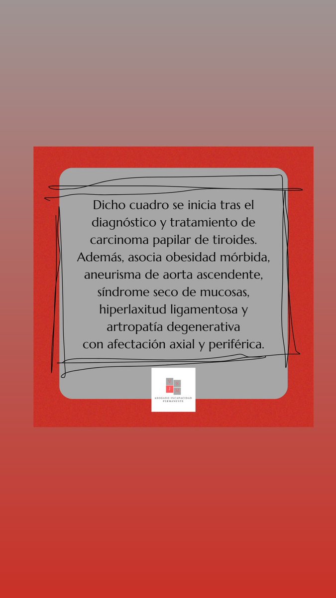 Incapacidad's tweet photo. 👉🏻Sentencia del Juzgado de lo Social de Ciudad Real que reconoce una Incapacidad Permanente Absoluta, a nuestra clienta, administrativa de profesión, por las secuelas q le provocan un #SFCem y #Fibromialgia.

En el presente caso, nuestra clienta presenta un cuadro clínico compuesto por Síndrome de Fatiga crónica/ Encefalomielitis Miálgica y Fibromialgia, de grado moderado a intenso (siendo ambas en grados 2️⃣/3️⃣ sobre 3️⃣) afectando por tanto, a esferas de su actividad física, cognitiva y a su estado de ánimo.

Dicho cuadro se inicia tras el diagnóstico y tratamiento de carcinoma papilar de tiroides. Además asocia:
🔴Obesidad mórbida.
🔴Aneurisma de aorta ascendente.
🔴Síndrome seco de mucosas.
🔴Hiperlaxitud ligamentosa.
🔴Artropatía degenerativa con afectación axial y periférica. 

Como consecuencia de las limitaciones descritas, la trabajadora, solicita el reconocimiento de una incapacidad permanente que el INSS deniega en vía administrativa.📑

Al no estar conforme con la resolución, presentamos una demanda ante los Juzgados de lo Social de #CiudadReal.👨‍⚖️

En base a los informes médicos aportados, el juzgador considera acreditado que las patologías que padece nuestra clienta le producen una limitación significativa no solo al esfuerzo físico, sino importantes alteraciones cognitivas, tales como la capacidad de atención, memoria de trabajo, sueño no reparador y síntomas de #disautonomía.📑

Por lo tanto, el juzgador dicta sentencia ⚖️estimando la demanda presentada y reconociendo a nuestra clienta una #IncapacidadPermanenteAbsoluta, que supone el derecho a una pensión del 100% de la base reguladora.

#IncapacidadPermanente
#Incapacidad
#AbogadosLaboralistas
#abogados 
#ReclamarInvalidez