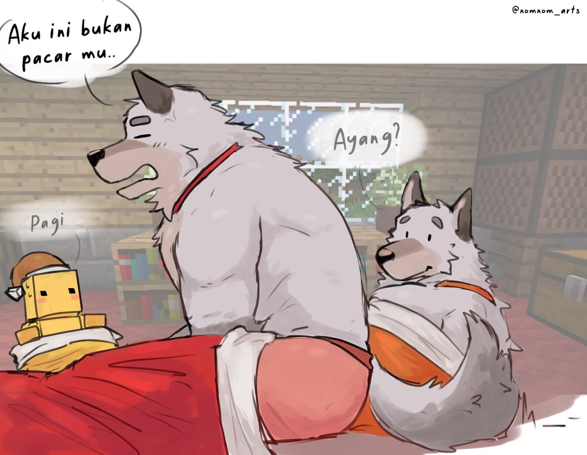 MrStranggee's tweet photo. Minecraft wolf
Arts : @nomnom_arts 
Indonesian vers https://t.co/DqKnhsvtlb