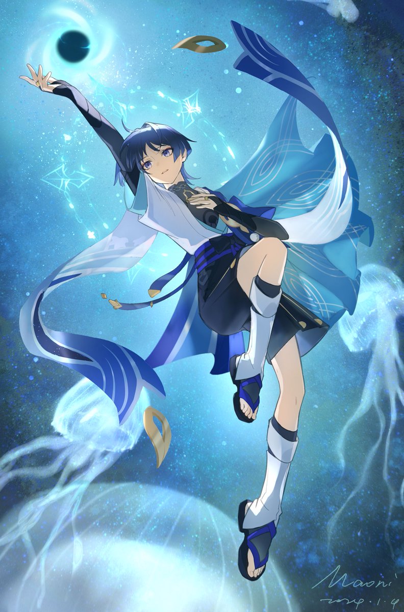 「仿若无人的幽蓝梦境」
你将是超越过去一切痛苦，恣意行走于诸世间的风。#wanderer