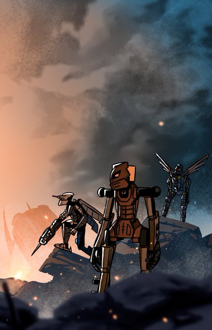 「holding weapon humanoid robot」 illustration images(Latest)