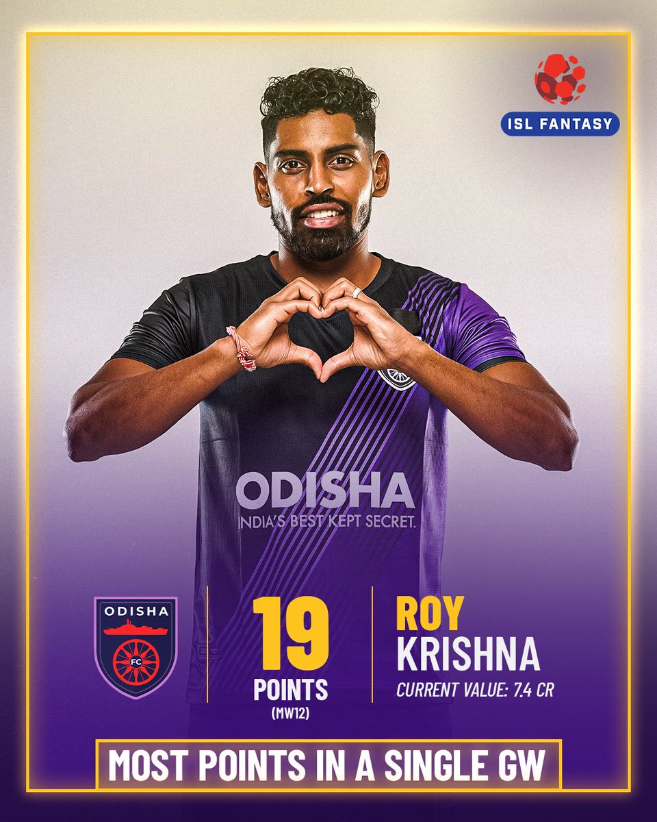 OdishaFC's tweet photo. Elite 🥵💜
#OdishaFC #AmaTeamAmaGame #KalingaWarriors #RoyKrishna #ISLFantasy https://t.co/r92oIXuYil