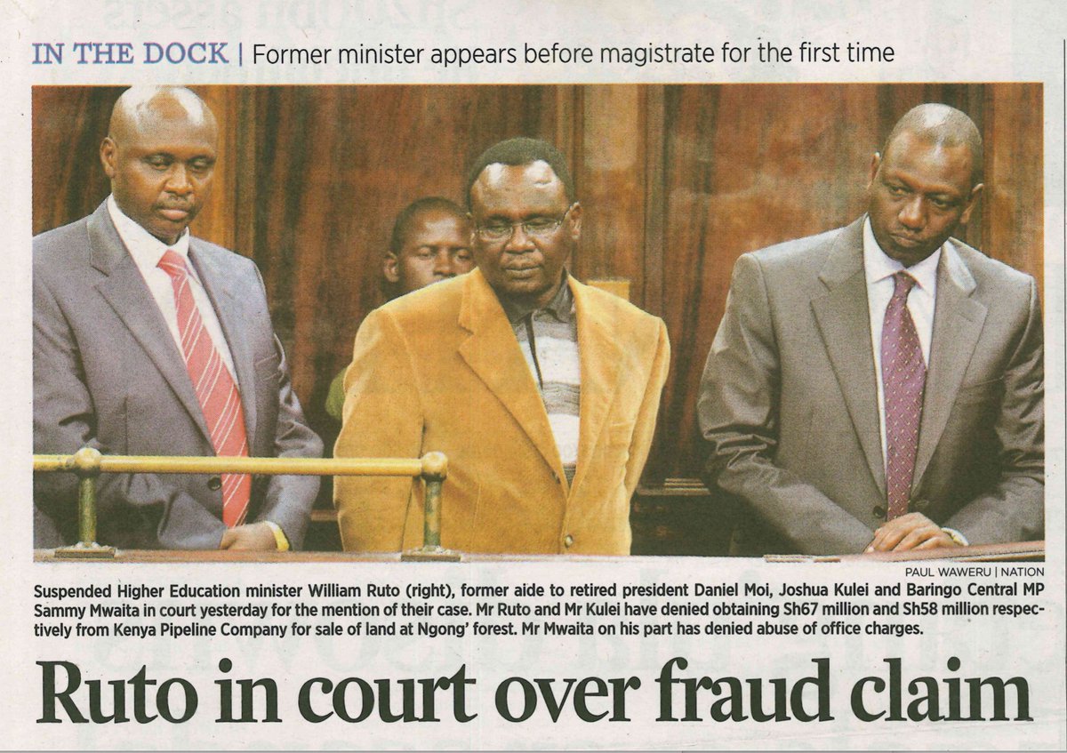 We have corrupt judges. Dirty magistrates. That's a fact. Ruto, and Rigathi, and at least half of his cabinet are in office because they were able to compromise judicial officers to acquit them, and their friends. The current Attorney General Justin Muturi was once a magistrate