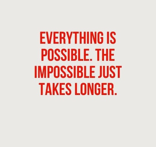 In the realm of possibilities, even the impossible is a challenge waiting to be conquered. Embrace the journey, for every step forward is a triumph in the making. 
🚀🌈 
#PossibilityMindset
 #ConquerTheImpossible