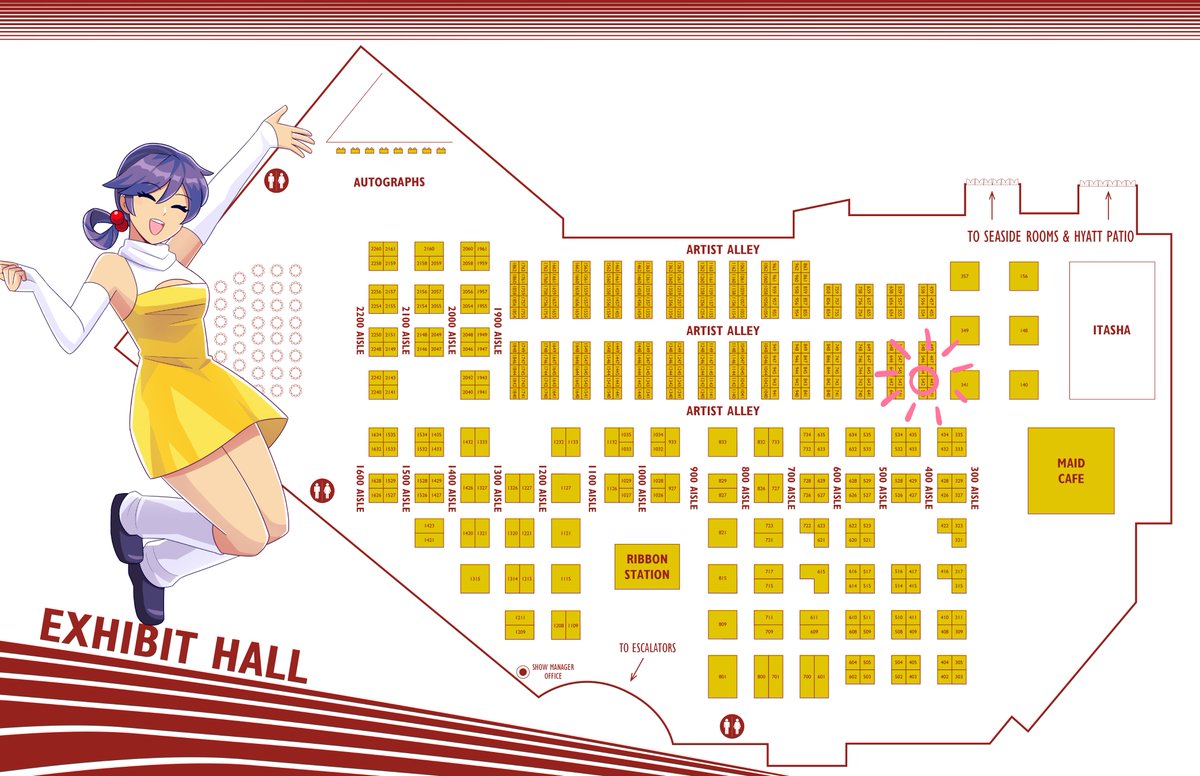 jinglesouo's tweet photo. @OshiWorks *ribbons are available while supplies last, I made them myself so there aren't a lot :') 

Here is a map too!! https://t.co/JMiWBfZe16