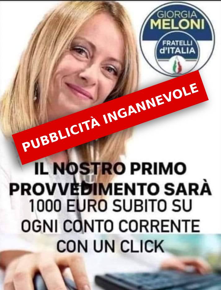 anubi_matt's tweet photo. Segnalo al @Codacons una pubblicità più che ingannevole 

Mi aspetto una bella denuncia 
O vi occupate soltanto di pandori?

#Meloni_è_poca_cosa https://t.co/TF9XGJTQK4