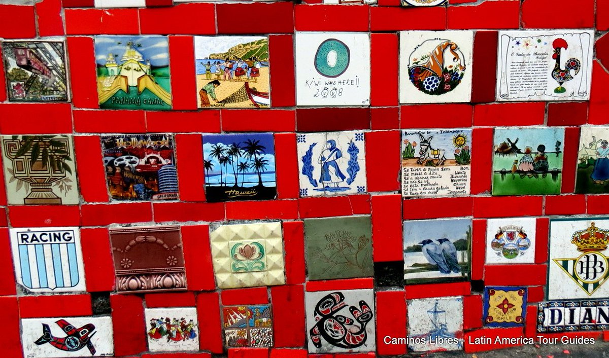 LibresCaminos's tweet photo. A obra mais famosa do #artista chileno Jorge Selarón é uma declaração de amor à sua arte, ao Rio de Janeiro e às milhares de cidades homenageadas.
Apaixonados pela America do Sul!
#turismo #CaminosLibresTours #RJ #Brasil #fotografia #Selaron #ceramica #Suramérica #TravelWriter https://t.co/0VjaydIUe6