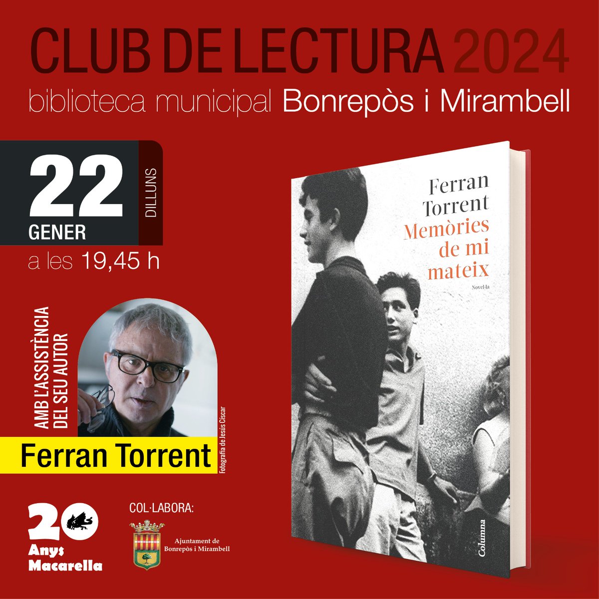 Properes activitats de l'<a href="/acMacarella/">ACultural Macarella</a> 
Cicle de Cine per la Pau i els Drets Humans amb la presència dels directors  i Trobada del Club de Lectura amb la visita de Ferran Torrent. No pots faltar! 📽️📽️📽️🕊️🕊️📚📚<a href="/jovesnet/">Xarxa JOVES.net</a> <a href="/Rollmassarrojos/">Roll de l'Ametler</a> <a href="/escolatv/">Escola Valenciana</a>