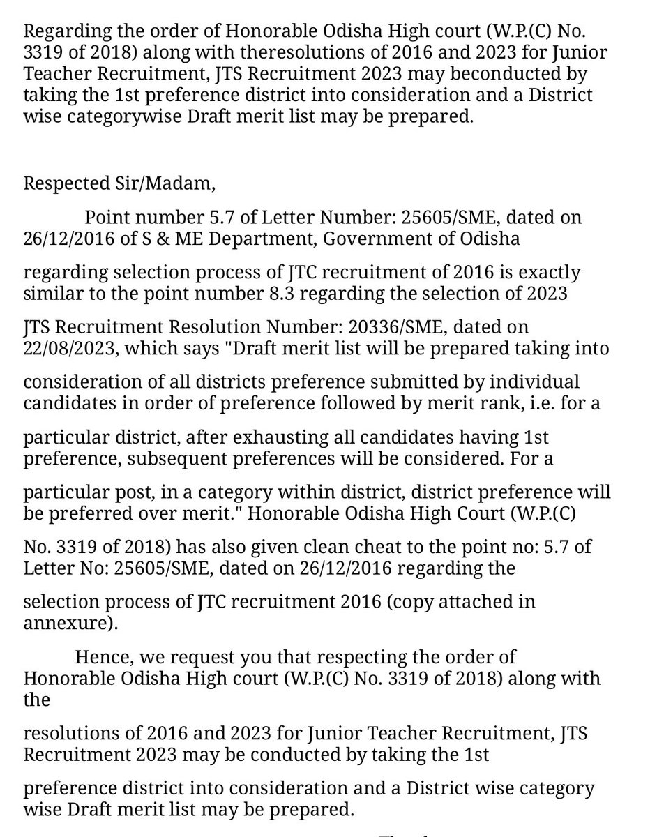 SahadevPradha14's tweet photo. #we want district selection jts 2023
@CMO_Odisha 
@Naveen_Odisha 
@Vkpandianfancl1 
@SMEOdisha1 
@OSEPA_Official 
#jts aspirants https://t.co/kEWHzmFw7w