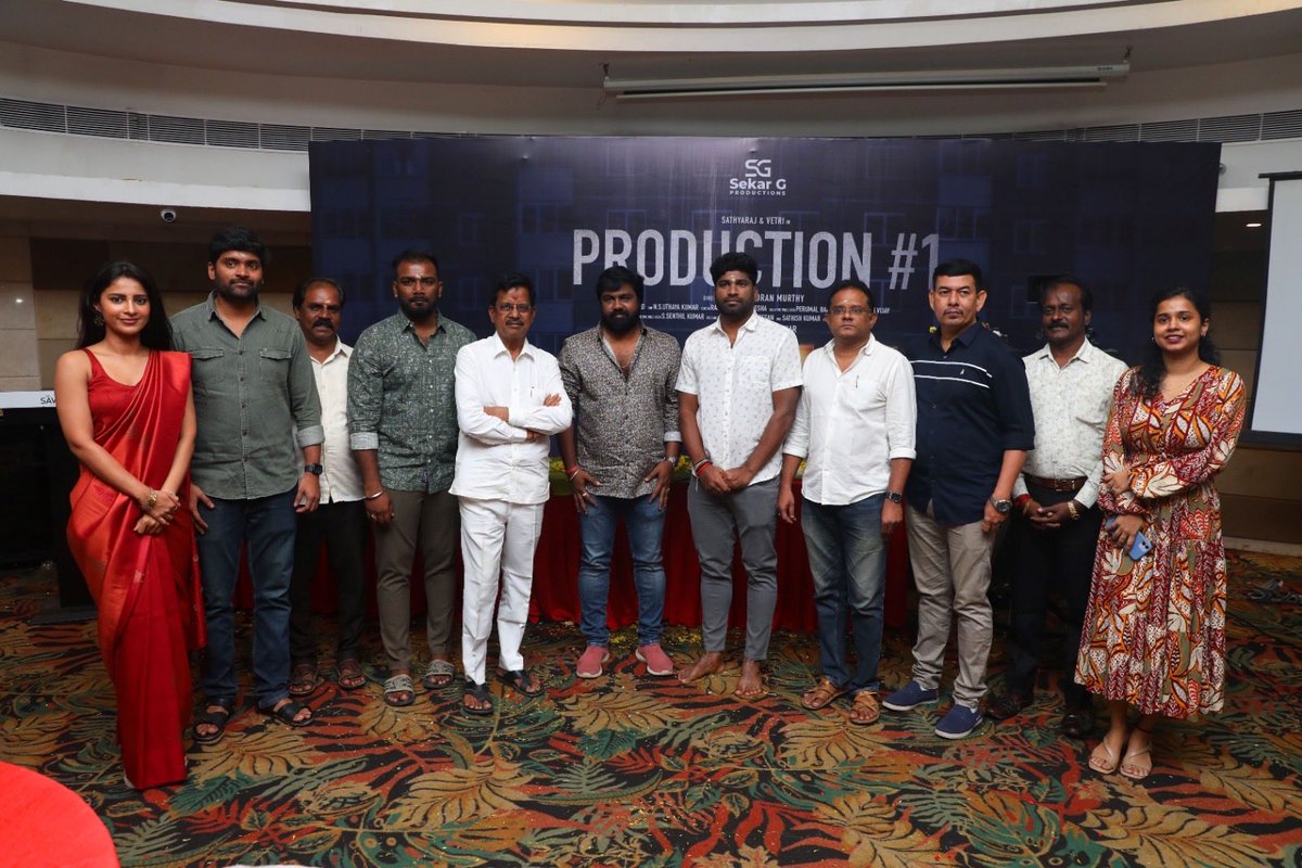 prosathish's tweet photo. Glimpse From The #SekarGproductions #ProductionNO:1 Movie Pooja

#Sathyaraj #MSBhaskar #KovaiSarala #satchu @act_vetri #NarendranMurthy #Illayarajasekar @ayrakrishnaoffl @Nathanprathana @nsuthay @jerard_felix @prosathish https://t.co/nnEdVeCpiC