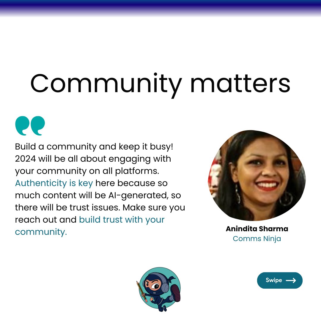 #CommsNinja experts spill the beans and unveil the secrets of 2024's communication landscape with tips on how to build a killer comms strategy.  Pro tip: It's not just communication; it's connection.  Reach out for all your communication needs.  
unlockimpact.com/comms-ninja