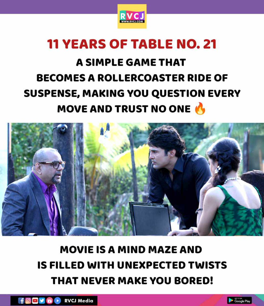 11 years of Table No. 21

#tableno21 #pareshrawal #rajeevkhandelwal #tinadesai #adityadatt #rvcjmovies #rvcjinsta @SirPareshRawal
