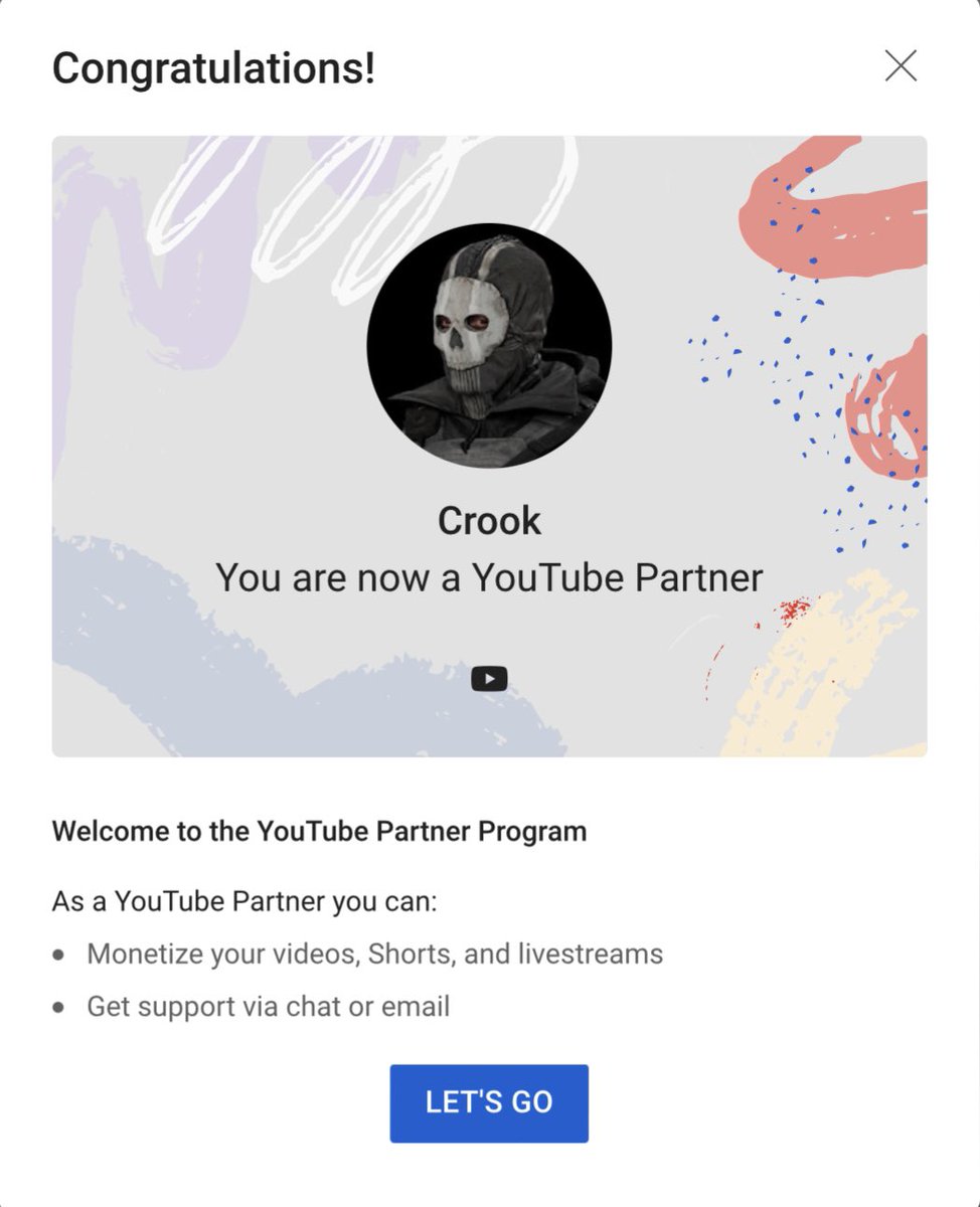 C2OOK's tweet image. think it’s officially time for me to retire🤪 #YouTubePartnerProgram