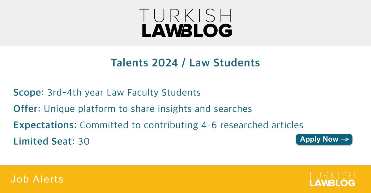 TurkishLawBlog's tweet image. 📢 Exciting Opportunity for Aspiring Legal Talents!

Are you a law student ready to make your mark? Turkish Law Blog presents an incredible opportunity you won’t want to miss! Join the TLB Talents 2024 program.

👉 Apply here: lnkd.in/dqWRUa-e

📆 Deadline: 18.01.2024