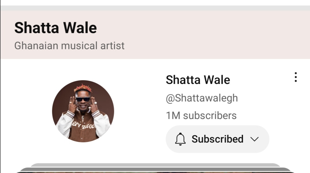 Collins23061872's tweet photo. The African dancehall king don hit 1 million subscribers
Congratulations to Shatta Movement ❤️❤️❤️ https://t.co/38ETARKmYF