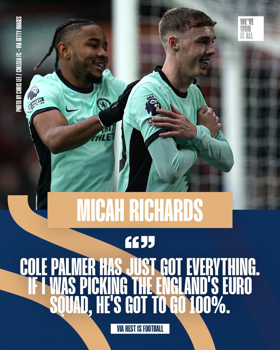 Micah Richards is a big Cole Palmer fan.