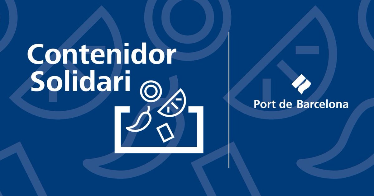 Port de Barcelona (@portdebarcelona) on Twitter photo 📢Recorda!
📆Fins al 6 de gener pots fer la teva aportació al #ContenidorSolidari del #PortdeBarcelona i col·laborar amb el <a href="/BancAlimentsBcn/">Banc dels Aliments de Barcelona</a>👉bit.ly/3hrjgb9 📢Recorda!
📆Fins al 6 de gener pots fer la teva aportació al #ContenidorSolidari del #PortdeBarcelona i col·laborar amb el <a href="/BancAlimentsBcn/">Banc dels Aliments de Barcelona</a>👉bit.ly/3hrjgb9