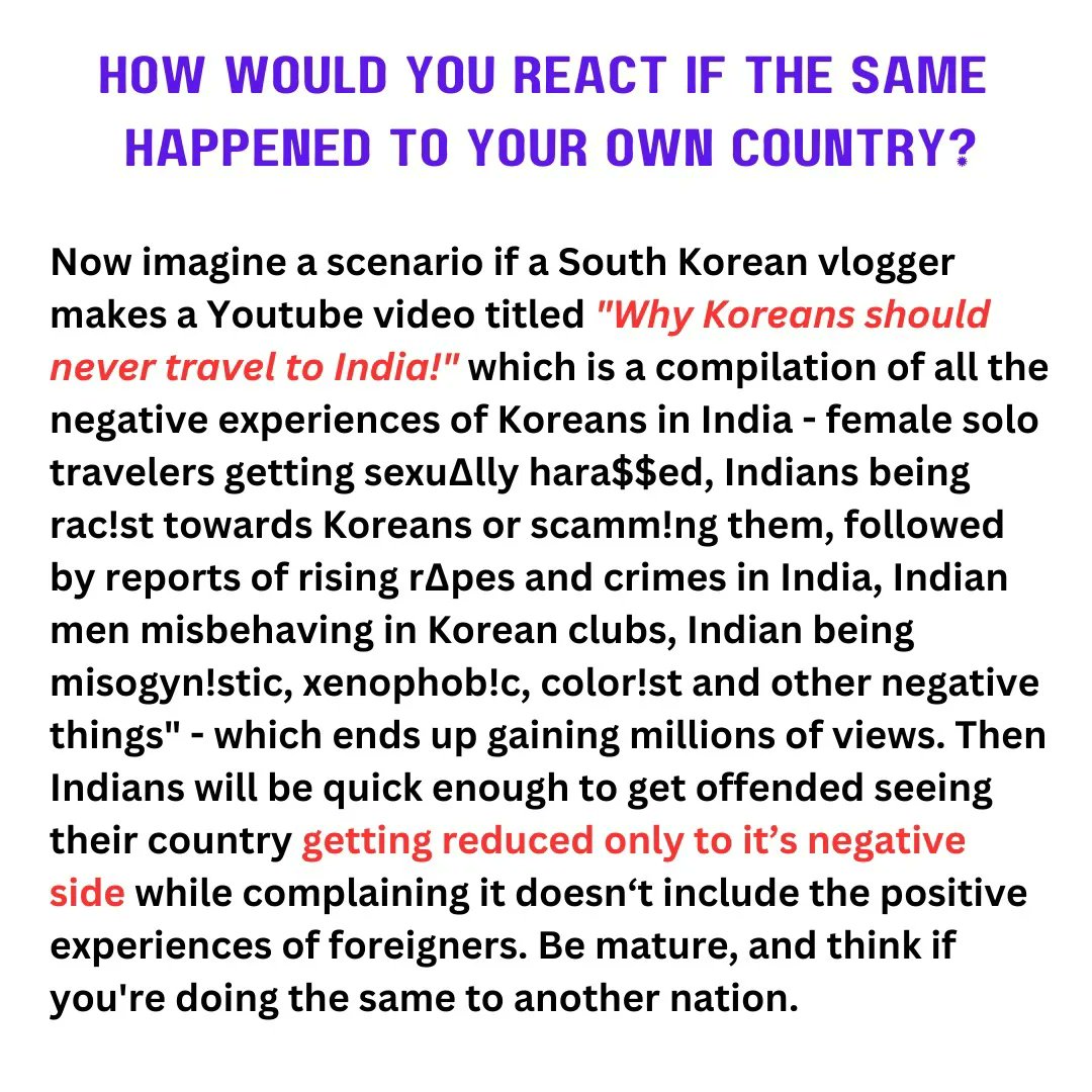 desikpopper's tweet photo. Indians will get offended so quickly upon getting stereotyped yet will do the same to another country without actually thinking properly. https://t.co/kieVg6PsXo
