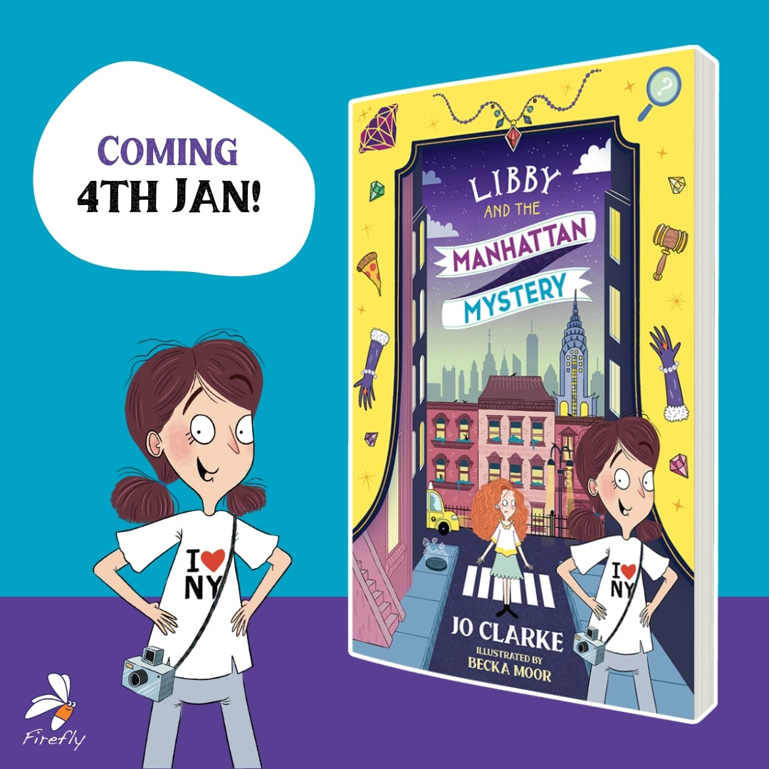 #LibbyandtheManhattanMystery illustrated by #BeckaMoor publishes today. Join Libby & Connie as they find themselves in New York & get caught up in a new mystery uncovering lots of secrets. 

'Another delightful page-turner from the queen of cosy crime for kids' @RashmiWriting