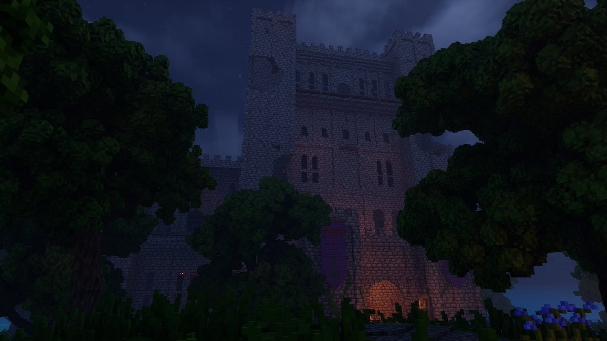 Tooley1998's tweet image. An ancient castle towers over the surrounding forest. I wonder what secrets lie within. #gamedev #indiedev #voxelgame #voxelart #voxel #procedural #UnrealEngine