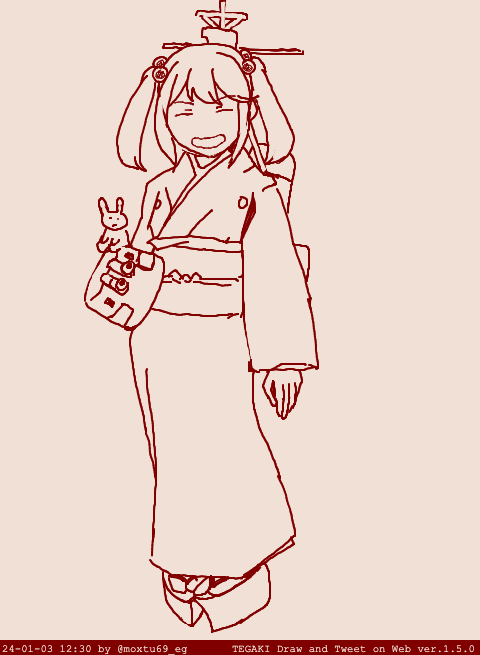 昨夜のワンドロのラフtegakiです #tegaki_dt