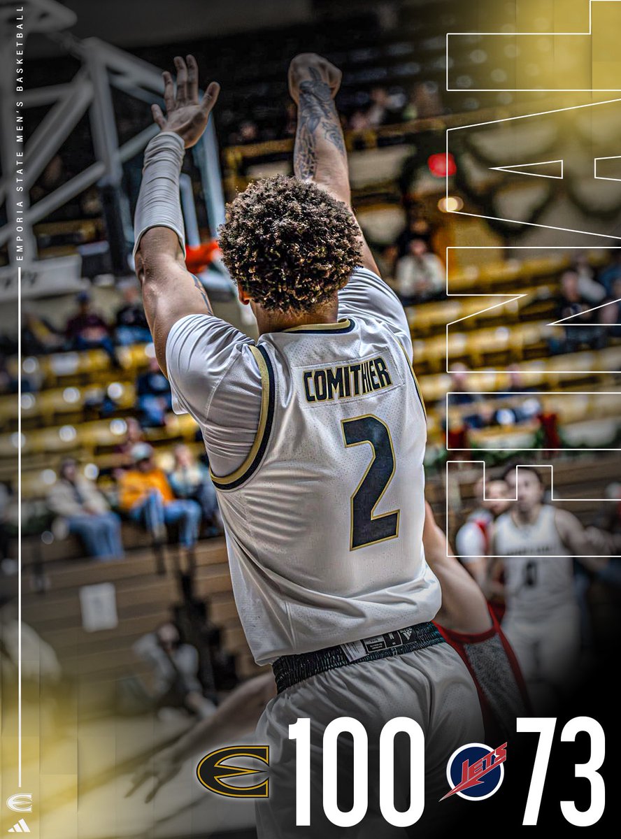 FINAL from Emporia, KS

Emporia State - 100
Newman - 73

ESU improves to 11-3 overall (4-2 MIAA). The Hornets are back at White Auditorium on Saturday, January 6th against #12 Central Oklahoma. Tip off is set for 3:30 PM.

#GoEmporia ||| #StingersUp