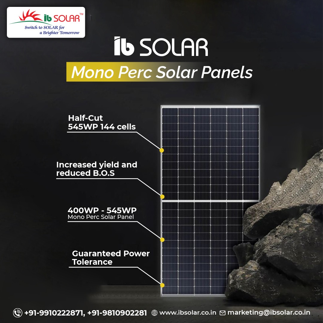 Power unmatached! IB Mono Perc . . Visit: ibsolar.co.in Or call us at +919910222871, 9810902281 #monoperc #monopercpanel #madeinindia #panels #solarenergy #solarpanel #ibsolar #indianmanufacturer #solarindia