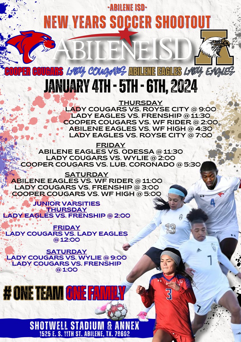 LadyCoogsSoccer's tweet photo. TOURNY TIME!!! COME OUT AND SUPPORT BOTH HIGH SCHOOLS!!! #OneTeamOneFamily https://t.co/f6XtnGzUCj