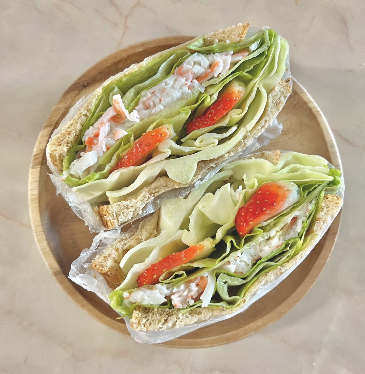 aeyong_s's tweet photo. 맛있는데 살 빠지는 ” 크래미샌드위치 “ 레시피 타래 🥪 https://t.co/RaCDaPTA9s