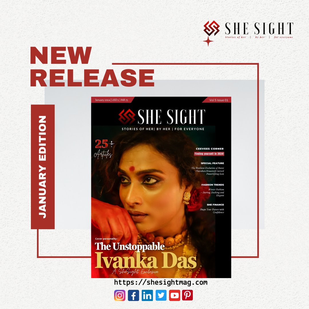 shesightdigital's tweet image. Great news everyone!
It's January 4th, and the January 2024 edition of SheSight has just been released! 🎊
Click to read : shesightmag.com/shesight-janua…
#JanuaryEdition #LiveNow #SpreadLove #DiscoverMore #femaleentrepreneurs #feminism #SheSight