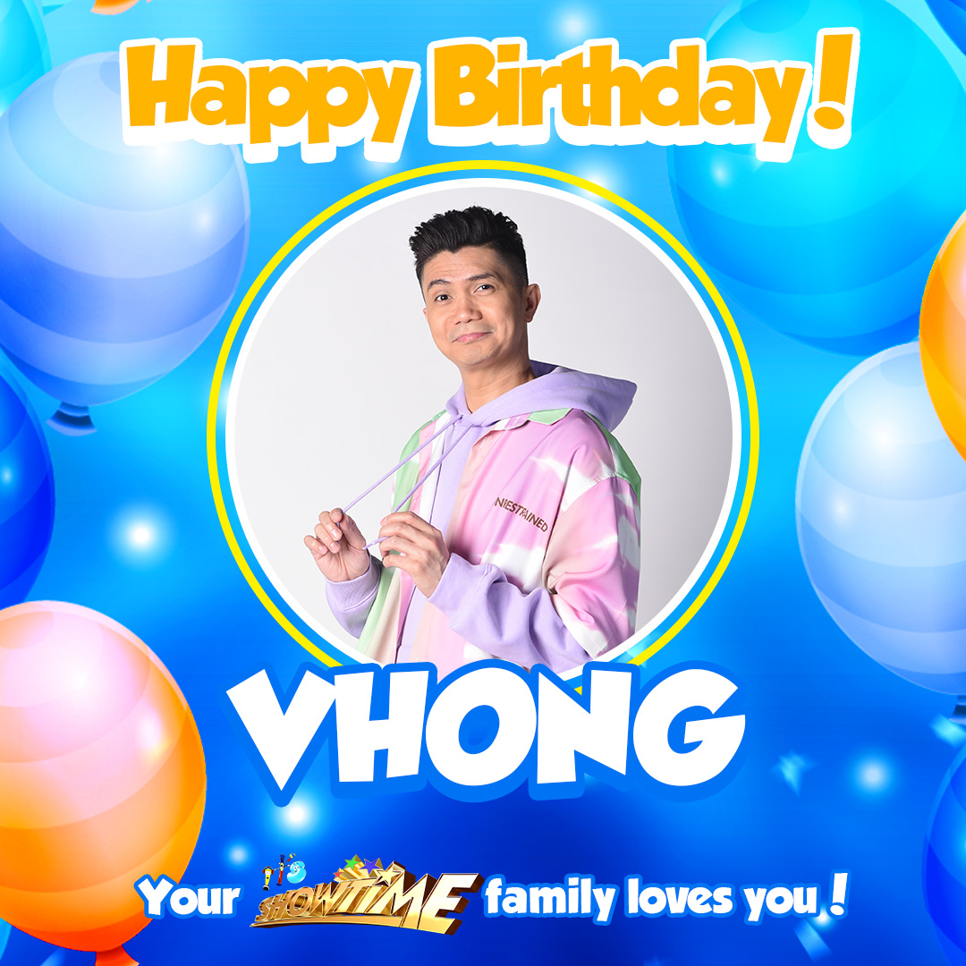 itsShowtimeNa's tweet photo. Maligayang Kaarawan sa ating King of the Dancefloor, Kuys Vhong Navarro! 💙💛🥳 https://t.co/0Fs5AxD416