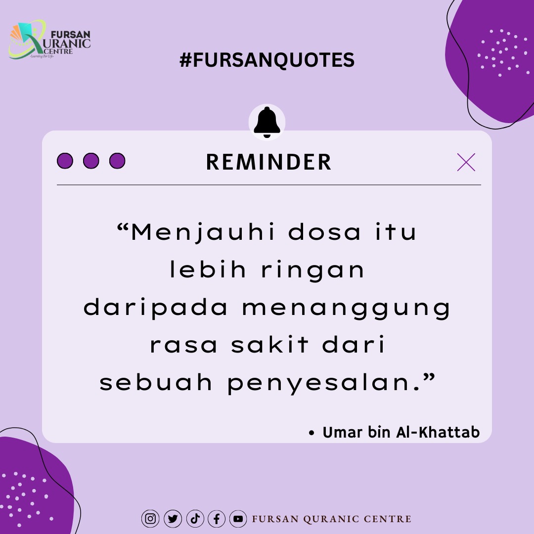 fursanquranic's tweet photo. Sama-samalah kita untuk berusaha jauhkan dosa sebelum datangnya ajal. Kerana apabila tibanya ajal,  penyesalan  tidak berguna lagi untuk kita berbalik kepada dunia. https://t.co/FXeMSQ4K8S