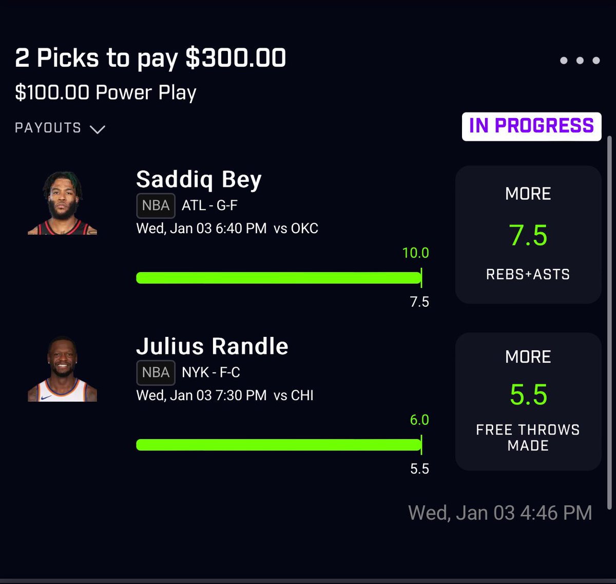414_Kenn's tweet photo. think i’m finna just stick to power 2s😂
20 likes and i will drop another wake n cash tonight😏 #prizepicks #fucknba #wakencash https://t.co/ZATwOXupCG