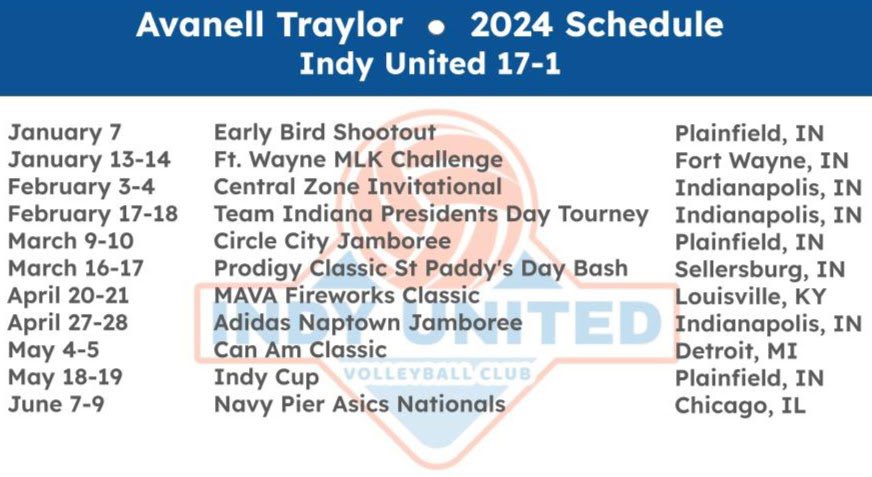 AvanellTraylor's tweet photo. Our first tournament is this weekend at The Academy. So excited to start this season with my teammates! https://t.co/Kexbn1lSUM