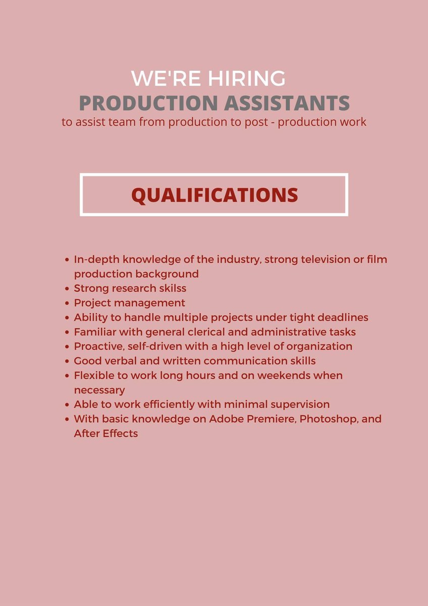 Probe is hiring! Welcome 2024 with an adventure! We are looking for an Assistant Archivist for Probe Archives and Production Assistant. Interested applicants may email their CV and cover letter here: probeadmin@probe.ph We will start screening applicants ASAP.