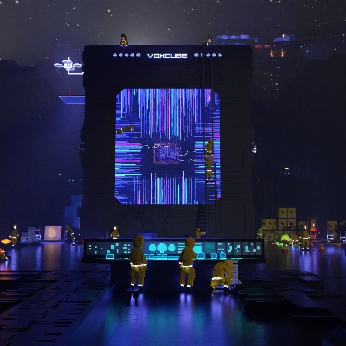 rootsnico's tweet photo. VoxCube "Yellow Jumpsuits" 🦺 #VoxCube #SciFi #blender3d
Mint Live https://t.co/DXza11O2AV https://t.co/7J1icm6kqD