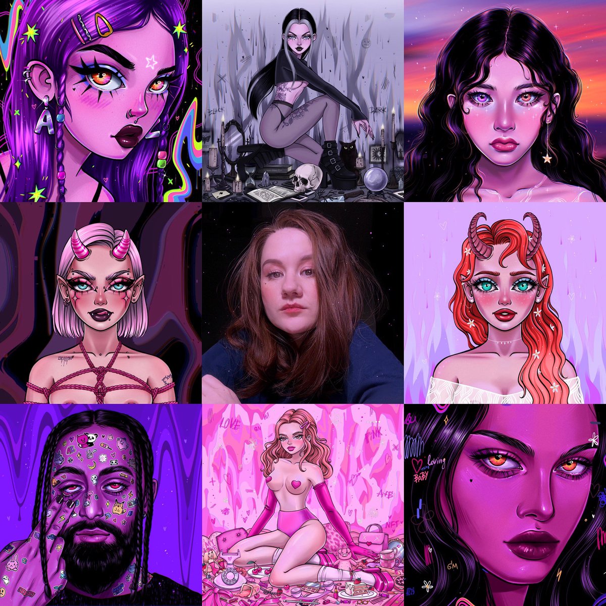 #artvsartist2023 💜🩷🖤