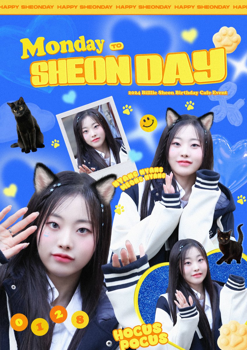 SHEONday's tweet photo. 𝗆𝗈𝗇𝖽𝖺𝗒 𝗍𝗈 ˚₊· ͟͟͞͞➳❥
 ˚₊· ͟͟͞͞➳❥ 𝐒𝐇𝐄𝐎𝐍𝐝𝐚𝐲

사랑하는 수연이의 생일을 맞아 
생일 카페 이벤트를 진행합니다🧡

ღ 01.27 - 01.28
ღ 뮤즈 시노님

#monday_to_SHEONday
#올해도_냥냥��냥_션이와_함께_하기
#Billlie #SHEON https://t.co/au4xLn48D0