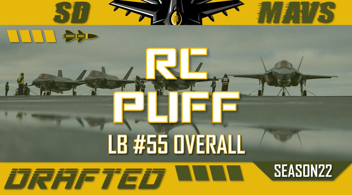 SFL_Mavericks's tweet photo. With our first pick in the Season 22 Draft, we are happy to announce LB RC Puff has joined the squad! @simulationfl #TURNANDBURN #BOMBSAWAY #BUZZTHETOWER #IWASINVERTED https://t.co/lr9KMUOhcC